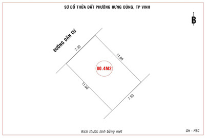 Cần bán đất thành phố vinh tỉnh nghệ an giá 1.29 tỷ