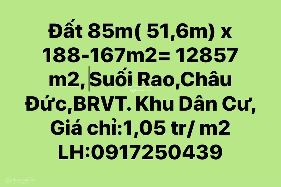 Do khó khăn về tài chính bán mảnh đất, 12857m2 giá bán vô cùng rẻ 13.5 tỷ tọa lạc ngay ở Suối Rao, Châu Đức gặp để trao đổi-01