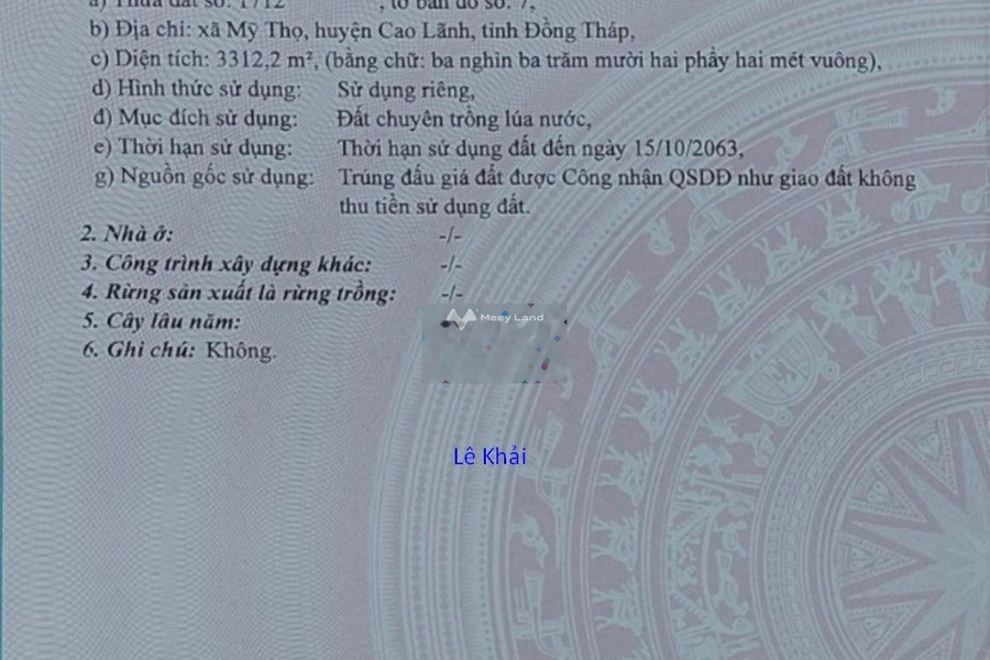 Giá bán siêu tốt chỉ 1.8 tỷ, Bán đất diện tích rộng 5967m2 vị trí đặt nằm ở Cao Lãnh, Đồng Tháp vị trí thuận lợi-01