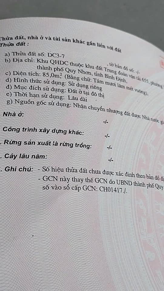 Bán đất thành phố Quy Nhơn tỉnh Bình Định giá 7.0 tỷ-2