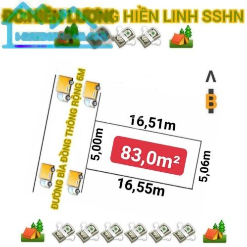 Hiền Ninh, Hà Nội bán đất giá hấp dẫn chỉ 1.32 tỷ, hướng Tây có diện tích trung bình 83m2-01