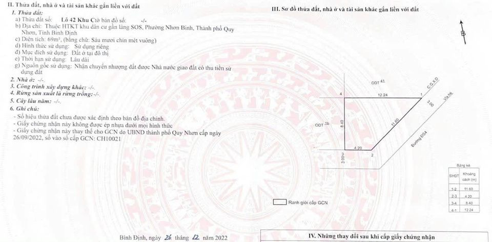 Bán đất thành phố Quy Nhơn tỉnh Bình Định giá 1.0 tỷ-1