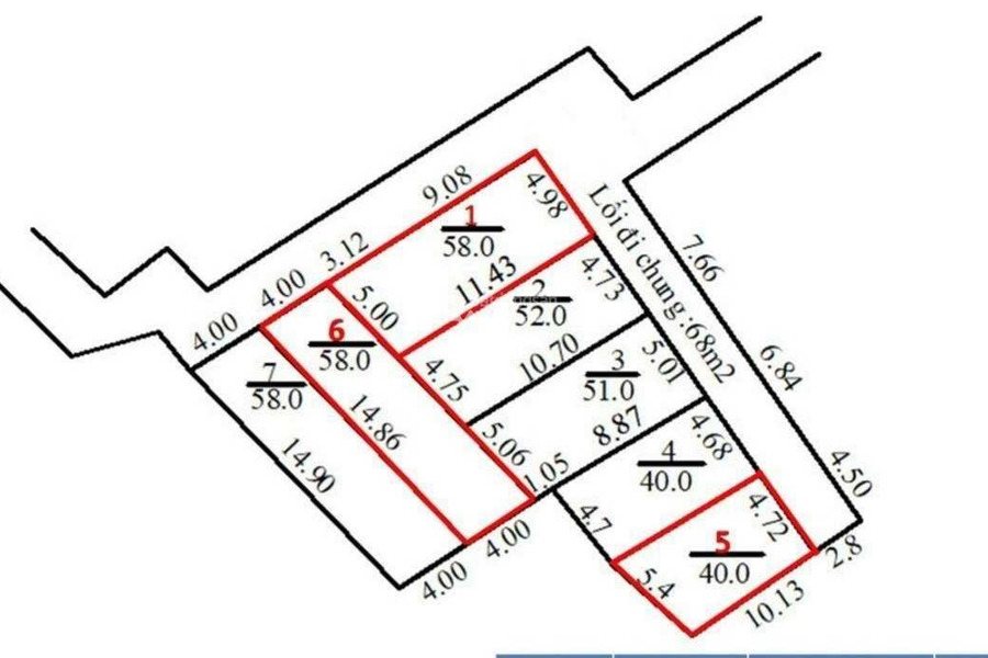 Bắc Thượng, Sóc Sơn 580 triệu bán đất, hướng Đông - Bắc diện tích tổng 40m2-01