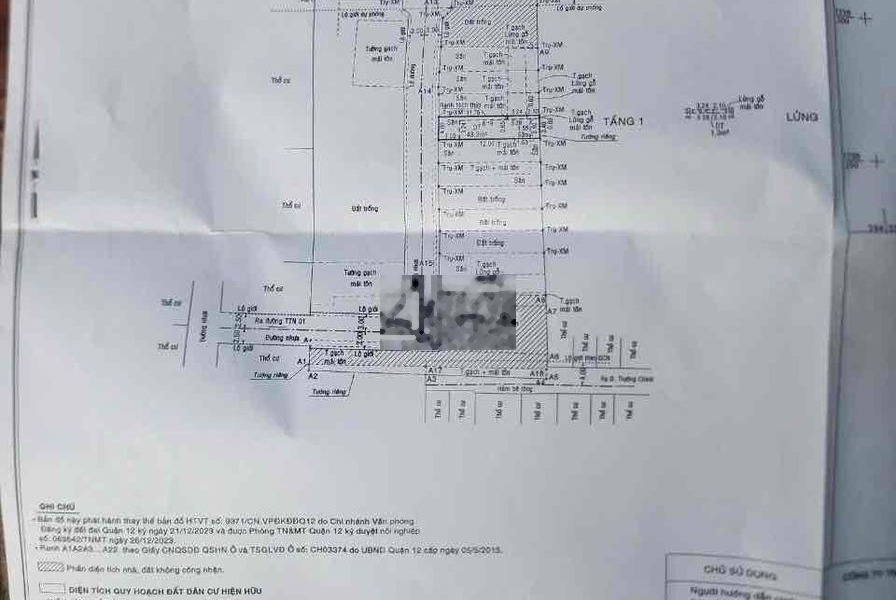 BÁN ĐÂT 4x17m CHỢ LẠC QUANG TÂN THỚI NHAT Q-12 GIÁ 4ty -01