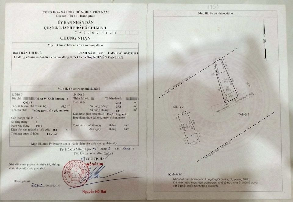 Bán nhà riêng quận 8 thành phố Hồ Chí Minh giá 1.75 tỷ-0