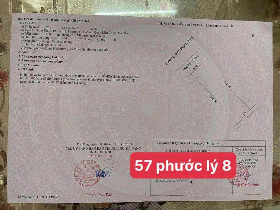 Bán đất quận Liên Chiểu thành phố Đà Nẵng giá 3.15 tỷ-2