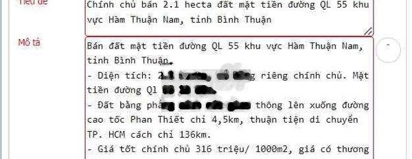 Mặt Tiền QL55 Hàm Thuận Nam Bình Thuận -02
