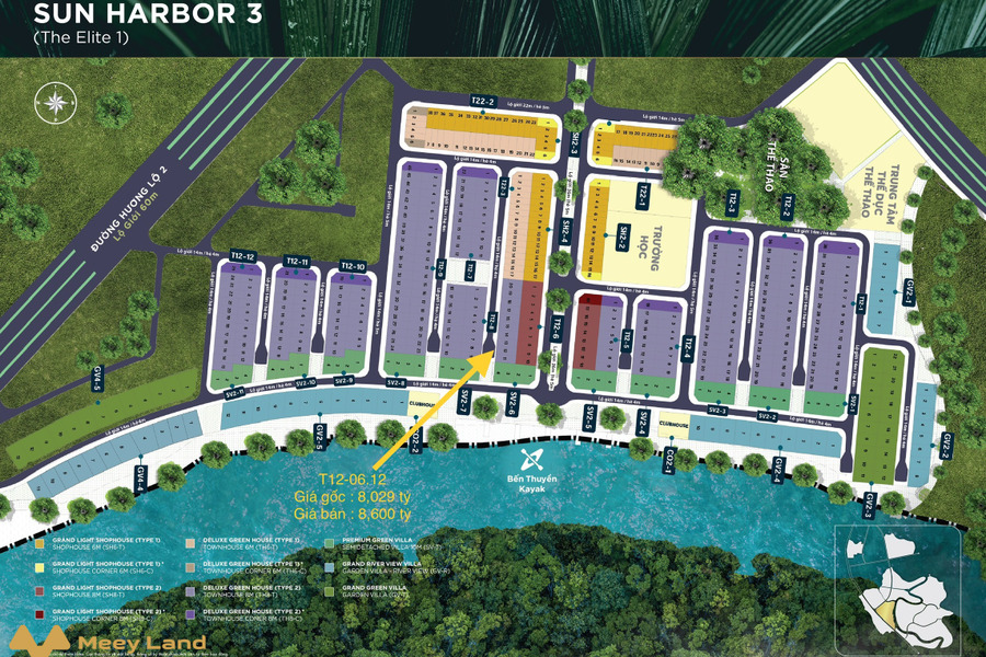 Bán nhà phố 160m2 giá 8,6 tỷ Khu Elite 1 dự án Aqua City-01