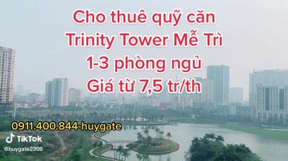 Quỹ căn hộ cho thuê tại Chung cư Trinity Tower