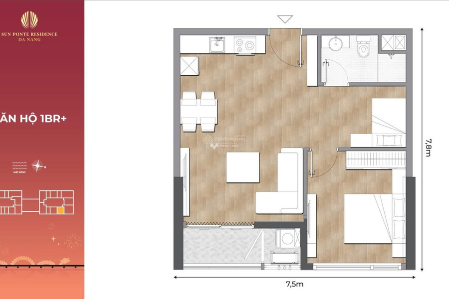 Vị trí mặt tiền gần Sơn Trà, Đà Nẵng, bán chung cư, căn hộ nhìn chung gồm có 2 PN, 1 WC lh để xem ngay-01