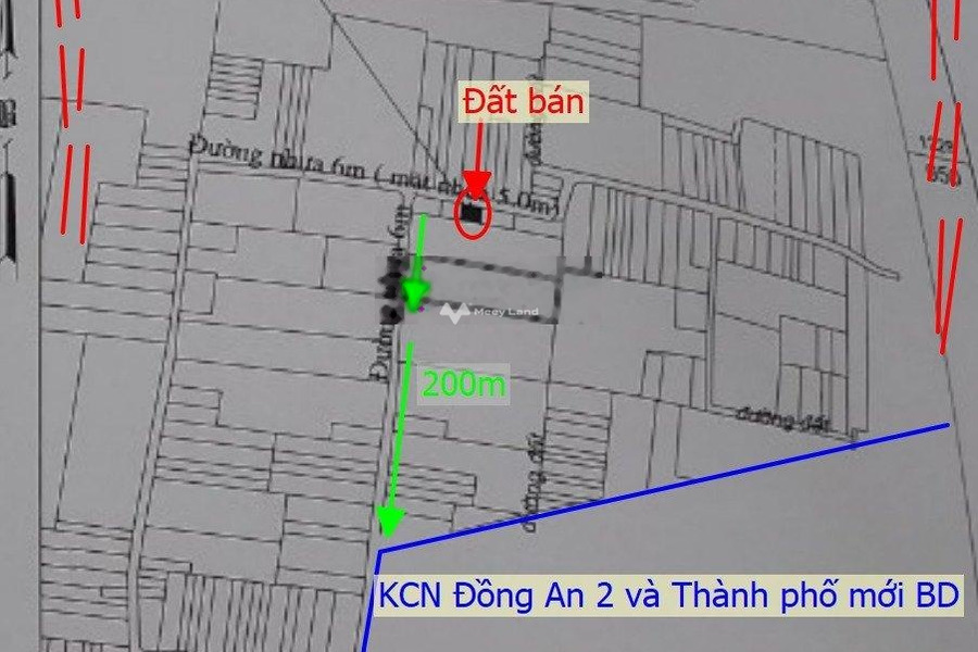 Nằm trong mức 1.6 tỷ bán đất có diện tích tiêu chuẩn 118.6m2 vị trí mặt tiền tọa lạc ở Hòa Lợi, Bình Dương, hướng Bắc-01