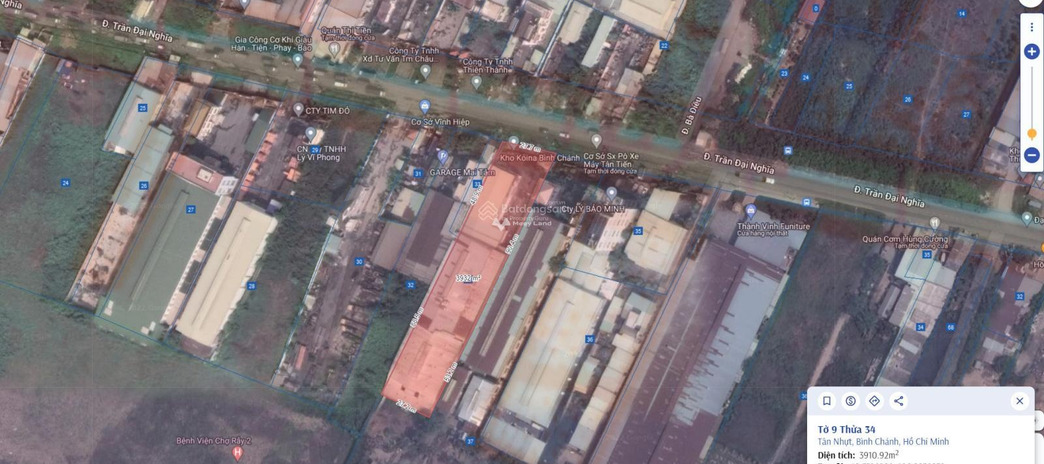 Vị trí mặt tiền tọa lạc ngay ở Trần Đại Nghĩa, Bình Chánh cần bán kho bãi 7893m2 giá bán gốc 130 tỷ tiện ích bao phê
