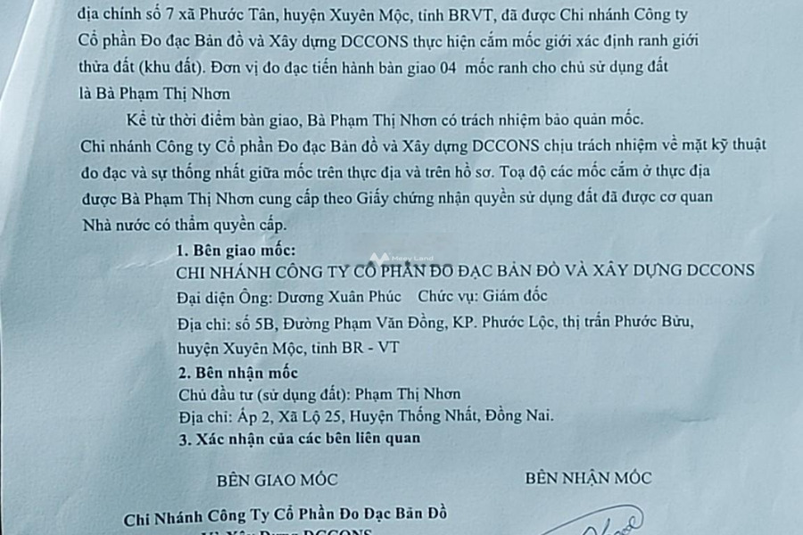 Vị trí thuận tiện Phước Tân, Xuyên Mộc bán đất, giá bán vô cùng rẻ chỉ 930 triệu có diện tích 133m2-01