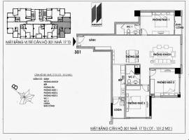 Căn hộ 3 PN, bán căn hộ vị trí đẹp ngay Nguyễn Huy Tưởng, Thanh Xuân, trong căn hộ này thì có 3 phòng ngủ, 2 WC không ngập nước