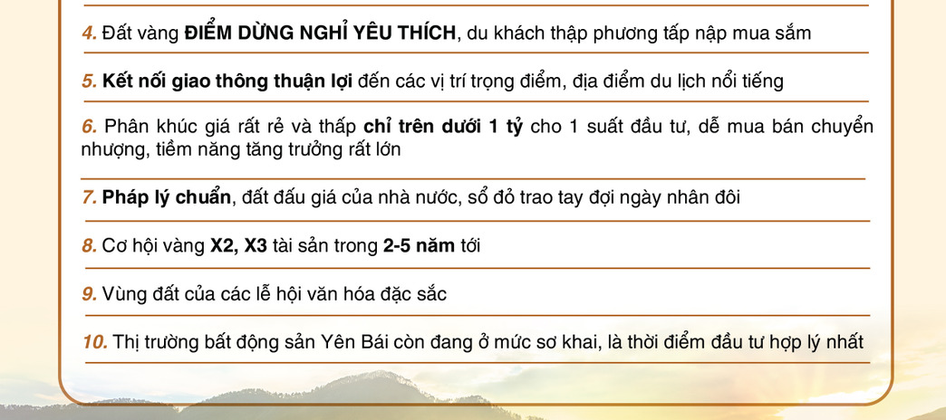 Cơ hội đầu tư đất đấu giá tiềm năng bậc nhất Tây Bắc - Chính sách hấp dẫn chiết khấu cực sốc