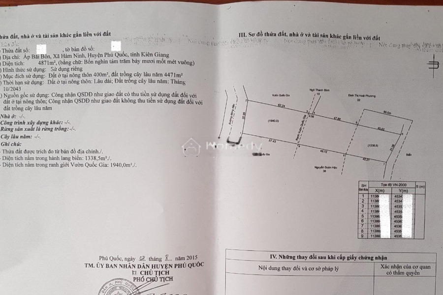 Ở Đông Đảo, Kiên Giang bán đất 41.4 tỷ diện tích như sau 4871m2-01