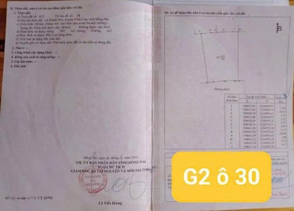 Bán đất huyện Vĩnh Cửu tỉnh Đồng Nai giá 4.4 tỷ-5