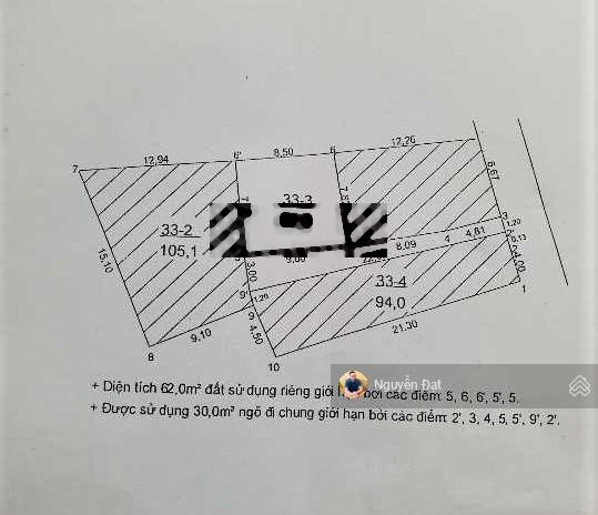 Bán đất Tân Triều. Trung tâm, cách 1 nhà oto tránh, vuông vắn, xây ccmn. 62m2 - Mặt 9m - 9.3 tỷ 