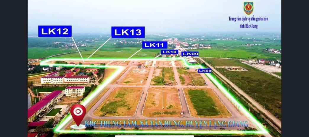 Sáng nay ngày 7/3/2024 đấu giá khu đất dịch vụ đối diện khu công nghiệp Tân Hưng - Lạng Giang