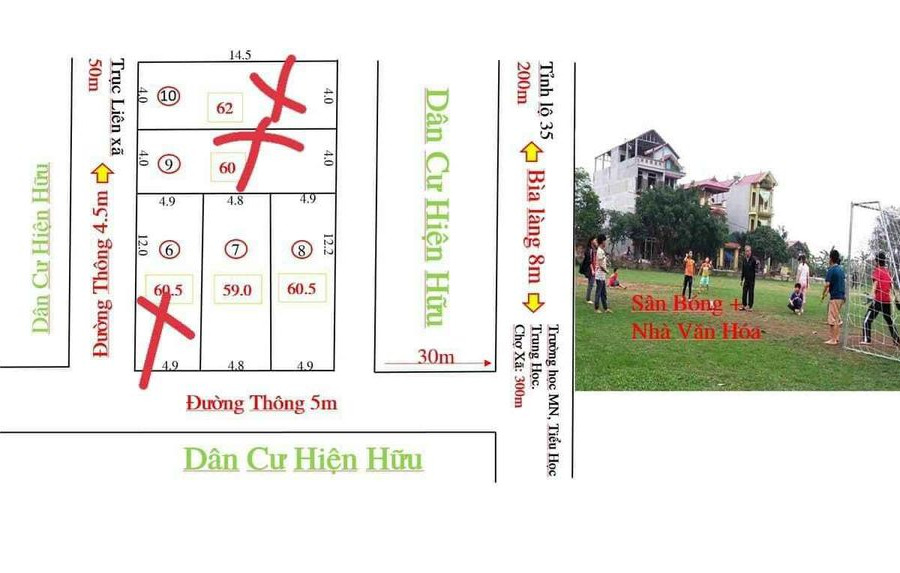 Cần bán nhà riêng huyện Mê Linh diện tích 60m2-01