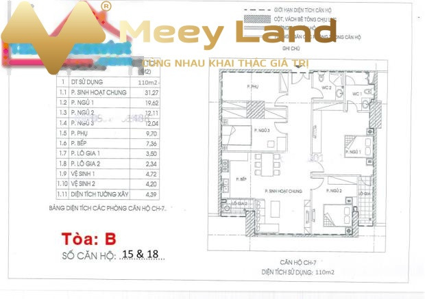 Giá chỉ 3.1 tỷ bán căn hộ diện tích rộng lớn 111m2 mặt tiền tọa lạc ngay trên Nguyễn Hoàng Tôn, Đông Ngạc