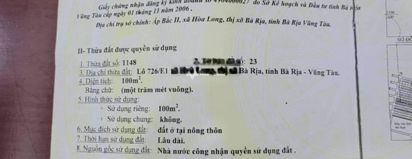 Giá bán siêu mềm từ 800 triệu, Bán đất với diện tích là 100m2 vị trí mặt tiền ở Phố 56, Bà Rịa-Vũng Tàu tiện ích đầy đủ-02