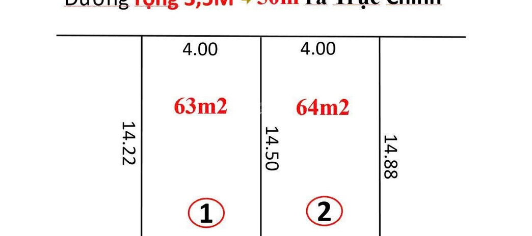 Tân Minh, Hà Nội bán đất diện tích cụ thể 64m2