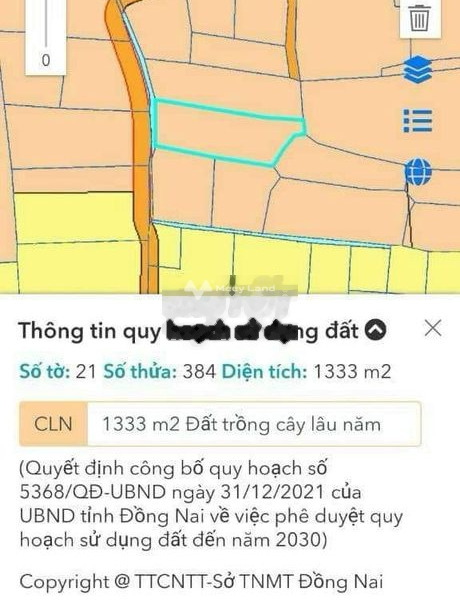 Nằm tại Hương Lộ 7, Vĩnh Cửu bán đất 3.5 tỷ diện tích rộng lớn 1333m2-01