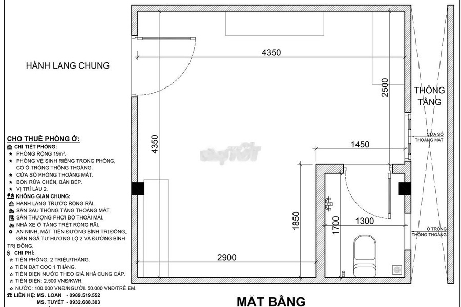 Diện tích 19m2 cho thuê phòng trọ vị trí đặt ở Bình Trị Đông, Hồ Chí Minh giá thuê cực êm 2 triệu/tháng tổng quan phòng này gồm có Nhà trống-01