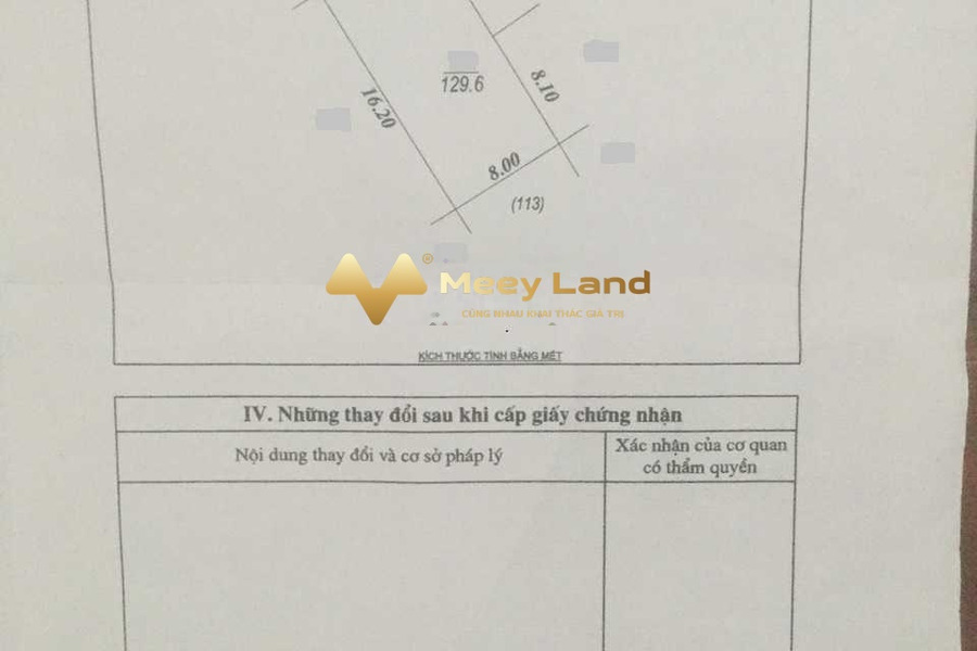 Ở Đường Nguyễn Năng Tĩnh, Phường Hà Huy Tập bán đất , hướng Tây Bắc Có tổng diện tích 129.6 m2-01