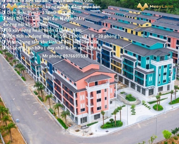 Chính chủ bán Shoptel 2 mặt tiền tại Vân Đồn, Quảng Ninh. Diện tích 95m2, giá 10 tỷ