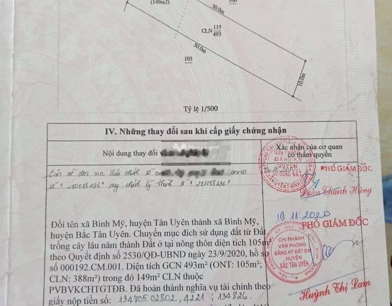 Bình Mỹ, Bắc Tân Uyên bán đất giá bán mua liền từ 600 triệu có diện tích rộng 500m2-01