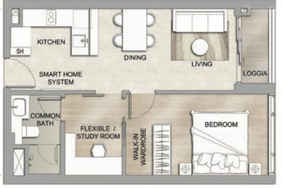 Giá 8.59 tỷ, bán chung cư diện tích tiêu chuẩn 50m2 ngay tại Đa Kao, Quận 1, hướng Đông - Nam, nhìn chung có 1 phòng ngủ, 1 WC vị trí đắc địa-01