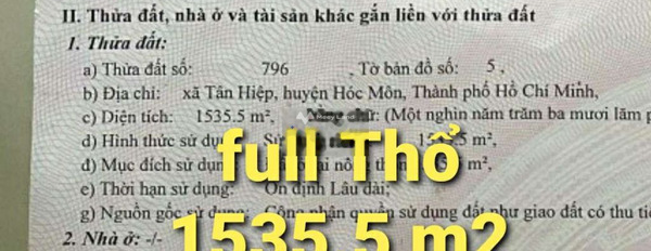 Giá 24 tỷ bán đất có diện tích khoảng 1535m2 vị trí trung tâm Tân Hiệp, Hồ Chí Minh-02