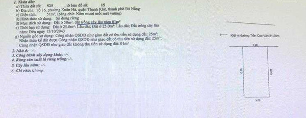 Vị trí đặt ở Xuân Hà, Đà Nẵng bán đất, giá bán khoảng 2.49 tỷ có diện tích thực 51m2-03