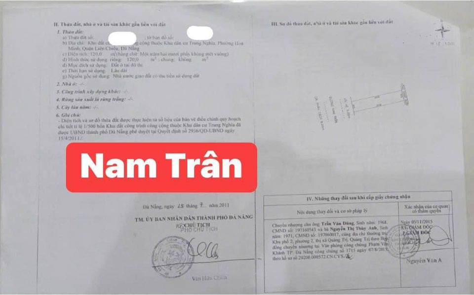 Bán đất quận Liên Chiểu thành phố Đà Nẵng giá 6.0 tỷ-2