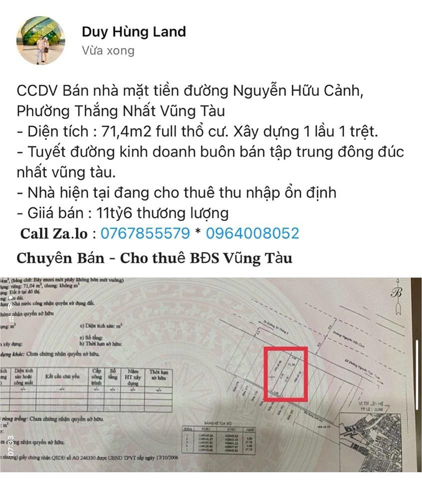 Bán nhà mặt phố thành phố Vũng Tàu tỉnh Bà Rịa - Vũng Tàu giá 11.6 tỷ-0