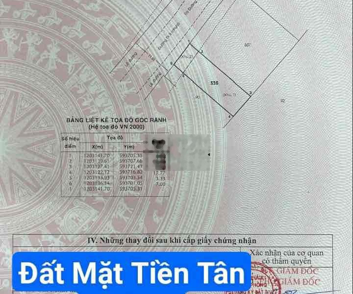 Đất mặt tiền đg Tân Xuân 3, 7x22m Shr công nhận 150m cách Tô Ký 100m -01