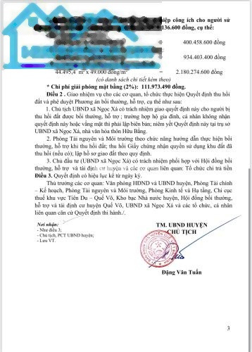 Cần xoay sở tiền trả nợ bán đất Ngọc Xá, Bắc Ninh giá đề cử từ 1 tỷ với diện tích khoảng 100m2-01