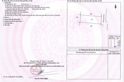 Bán đất huyện Trảng Bom tỉnh Đồng Nai giá 1.08 tỷ