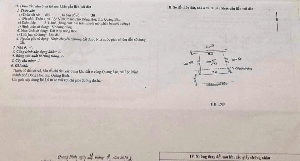 Bán đất thành phố Đồng Hới tỉnh Quảng Bình giá 1.4 tỷ-3