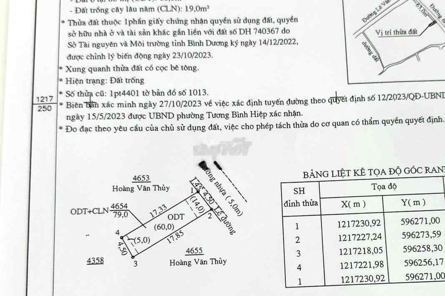 Vị trí đặt tọa lạc ngay Lê Văn Tách, Bình Dương bán đất, giá bán hợp lý từ 1.75 tỷ có diện tích trung bình 79.9m2-01