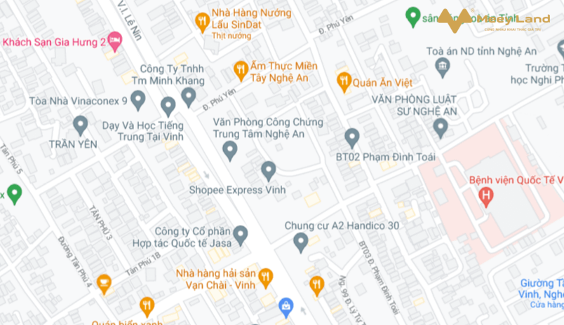 Bán đất biệt thự lối 2 đường Lê Nin dự án Handico, phường Nghi Phú, thành phố Vinh, Nghệ An