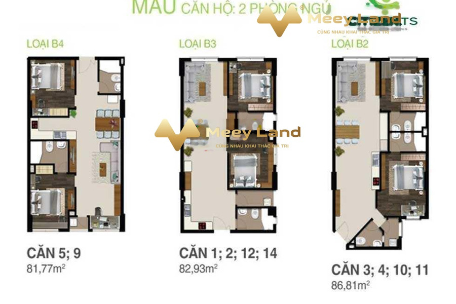 Giá 3.07 tỷ, bán chung cư với dt chuẩn 86 m2 vị trí thuận lợi tại Đường 9A, Hồ Chí Minh, căn hộ nhìn chung có tổng 2 PN, 3 WC ban công view đẹp-01