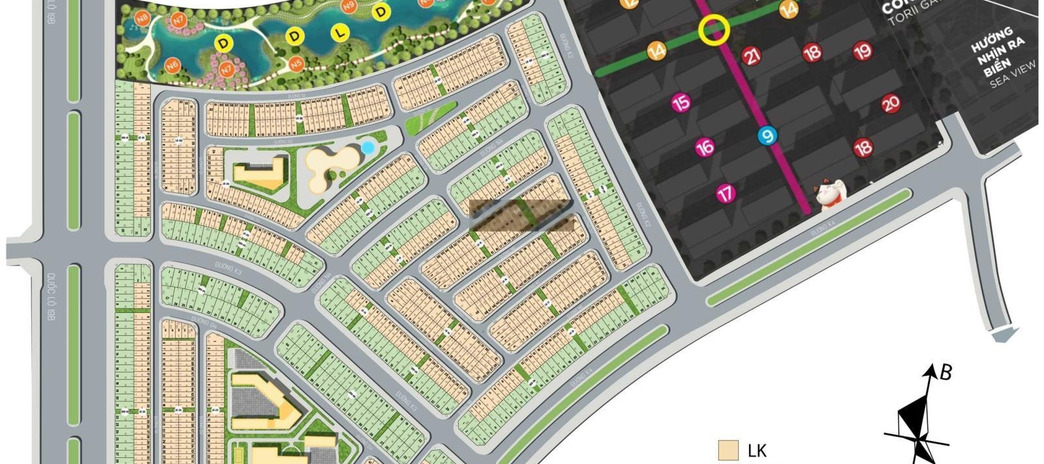 Bán nền Nhơn Hội LK19 gốc nhỏ kế mảng xanh phân khu 4 ngang 6m giá 18.5 triệu/m2 thương lượng 