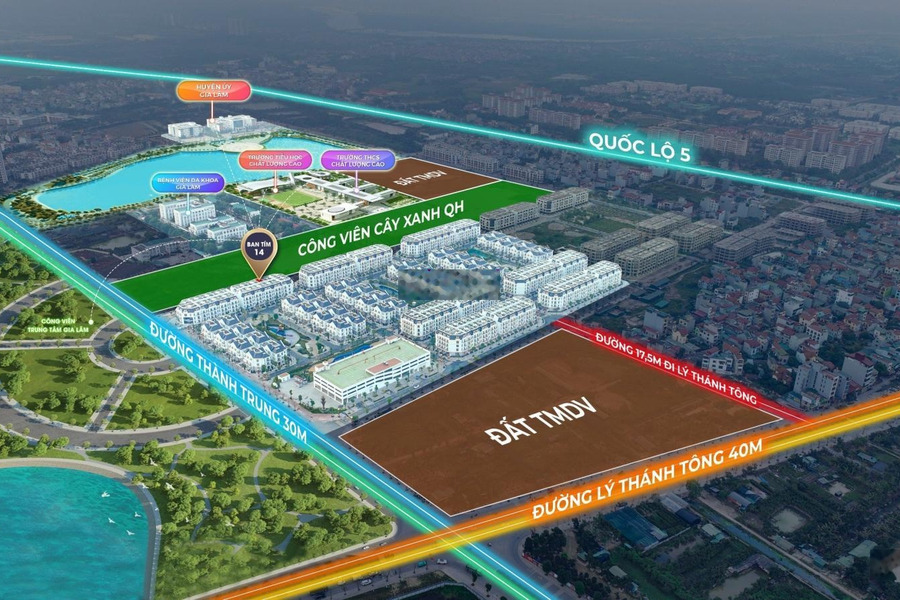 Bán nhà ngay công viên Gia Lâm. DT 75m2, MT 5m, xây 5 tầng, DTXD 297m2, vào ở luôn. Chỉ 14.8 tỷ. -01