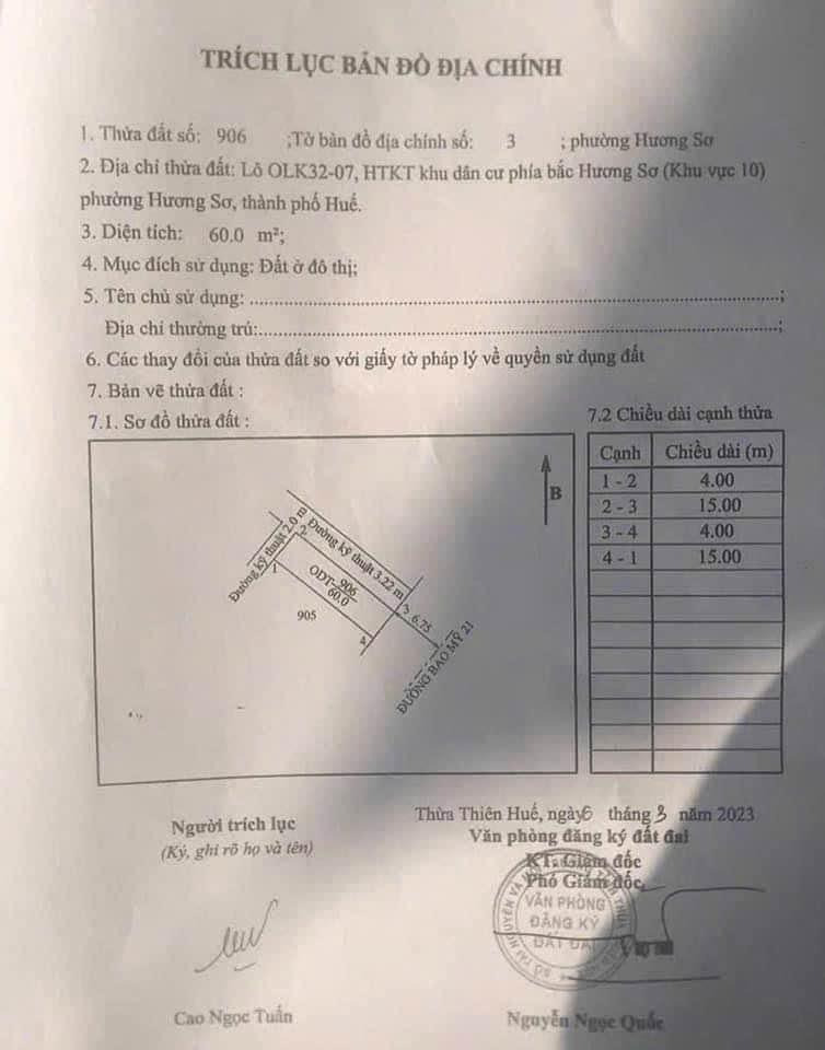 Bán đất thành phố Huế tỉnh Thừa Thiên Huế giá 1.31 tỷ-4