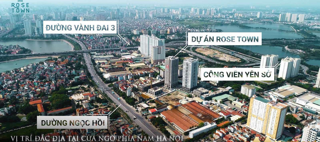 Bán căn hộ tại Rose Town Ngọc Hồi, Hà Nội. Diện tích 65m2, giá 1,8 tỷ