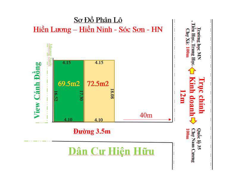 Bán đất huyện Sóc Sơn thành phố Hà Nội giá 13.0 triệu-3