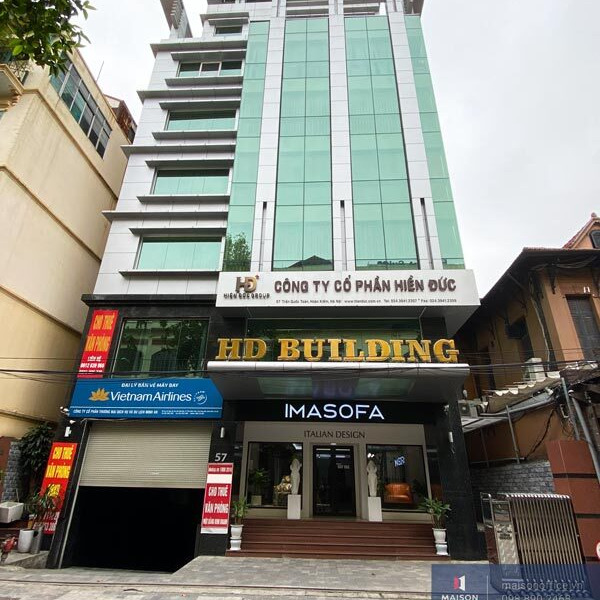 Ban quản lý tòa nhà HD Building cho thuê sàn mặt bằng kinh doanh và văn phòng số 57 Trần Quốc Toản, Hoàn Kiếm, Hà Nội-01